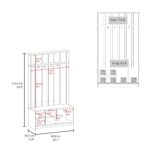 Norton Hall Tree with 7 Shelves - Image 3