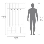 Norton Hall Tree with 7 Shelves - Image 5