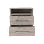 Leyva Nightstand, Two Drawers, Superior Top - Image 7
