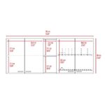 Luther Two Piece Kitchen Set, Wall Cabinet + Utility Sink Cabinet, Black/White - Image 6