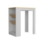 Kenton Kitchen Island with Two Bottle Organizer and Shelf - Image 2