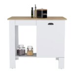 Caddo Kitchen Island with Storage and Cabinet - Image 6