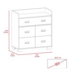 Neptune Dresser, Four Drawers, Four Legs, Superior Top - Image 13