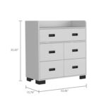 Neptune Dresser, Four Drawers, Four Legs, Superior Top - Image 16