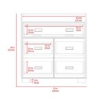 Neptune Dresser, Four Drawers, Four Legs, Superior Top - Image 18