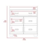 Neptune Dresser, Four Drawers, Four Legs, Superior Top - Image 9