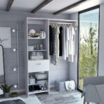 Dynamic Closet System, Five Open Shelves, One Drawer, One Metal Rod - Image 17