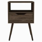 Emma Nightstand, Superior Top, Four Legs, One Open Shelf, One Drawer - Image 7