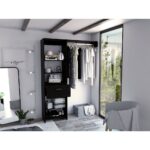 Dynamic Closet System, Five Open Shelves, One Drawer, One Metal Rod - Image 3