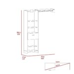 Dynamic Closet System, Five Open Shelves, One Drawer, One Metal Rod - Image 6