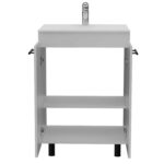 Dustin Free Standing Sink Cabinet, Four Legs, Double Door Cabinet, Two Shelves - Image 15