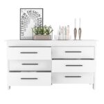 Paris Six Drawer Double Dresser, Four Legs, Superior Top - Image 23