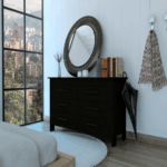 Paris Six Drawer Double Dresser, Four Legs, Superior Top - Image 4