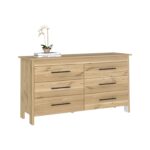 Paris Six Drawer Double Dresser, Four Legs, Superior Top - Image 13