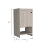 Braavos Bathroom Vanity, Sink, Two Shelves, Single Door Cabinet - Image 12
