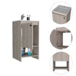Braavos Bathroom Vanity, Sink, Two Shelves, Single Door Cabinet - Image 13