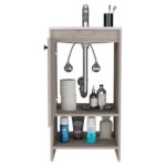 Braavos Bathroom Vanity, Sink, Two Shelves, Single Door Cabinet - Image 14