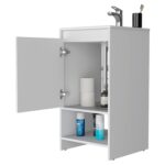Braavos Bathroom Vanity, Sink, Two Shelves, Single Door Cabinet - Image 8