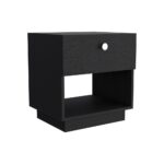 Macon Single Drawer Nightstand with Open Storage Shelf - Image 6