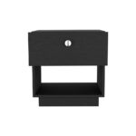 Macon Single Drawer Nightstand with Open Storage Shelf - Image 7