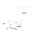 Slana Wall Cabinet, 2 Sliding doors, 1 Shelf - Image 8