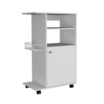 Opal Kitchen Cart, Single Door Cabinet, Four Casters - Image 13