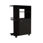 Opal Kitchen Cart, Single Door Cabinet, Four Casters - Image 4
