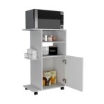 Opal Kitchen Cart, Single Door Cabinet, Four Casters - Image 19