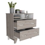 Stamford Two Drawer Dresser, Four Legs, Two Open Shelves, Superior Top - Image 16