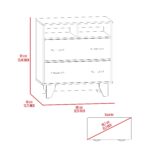 Stamford Two Drawer Dresser, Four Legs, Two Open Shelves, Superior Top - Image 17