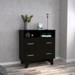 Stamford Two Drawer Dresser, Four Legs, Two Open Shelves, Superior Top - Image 2