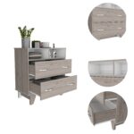 Stamford Two Drawer Dresser, Four Legs, Two Open Shelves, Superior Top - Image 18
