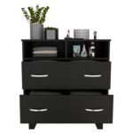 Stamford Two Drawer Dresser, Four Legs, Two Open Shelves, Superior Top - Image 8