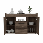 Hart Sideboard Double Door Cabinet, One Open Shelf - Image 7