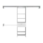 Brisk Closet System, One Drawer, Three Metal Rods, Five Open Shelves - Image 13