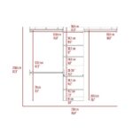 Brisk Closet System, One Drawer, Three Metal Rods, Five Open Shelves - Image 15