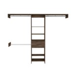 Brisk Closet System, One Drawer, Three Metal Rods, Five Open Shelves - Image 18