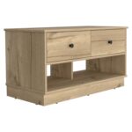 Uranus Storage Bench, Two Drawers, Two Open Shelves - Image 3