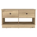 Uranus Storage Bench, Two Drawers, Two Open Shelves - Image 7
