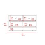 Uranus Storage Bench, Two Drawers, Two Open Shelves - Image 10