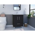 Essential Single Bathroom Vanity, One Draw, Double Door Cabinet - Image 2