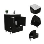 Essential Single Bathroom Vanity, One Draw, Double Door Cabinet - Image 6