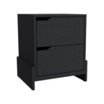 Haines Nightstand with Two-Drawers, End Table with Sturdy Base - Image 11