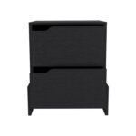 Haines Nightstand with Two-Drawers, End Table with Sturdy Base - Image 13