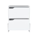 Haines Nightstand with Two-Drawers, End Table with Sturdy Base - Image 7