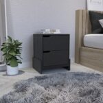 Haines Nightstand with Two-Drawers, End Table with Sturdy Base - Image 10