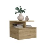 Seward Floating Nightstand, Wall Mounted with Single Drawer and Two-Tier Shelf - Image 4