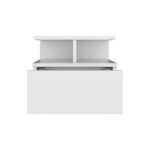 Seward Floating Nightstand, Wall Mounted with Single Drawer and Two-Tier Shelf - Image 15