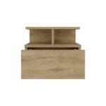 Seward Floating Nightstand, Wall Mounted with Single Drawer and Two-Tier Shelf - Image 7