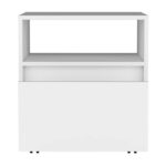 Wasilla Nightstand with Open Shelf, One Drawer and Casters - Image 7